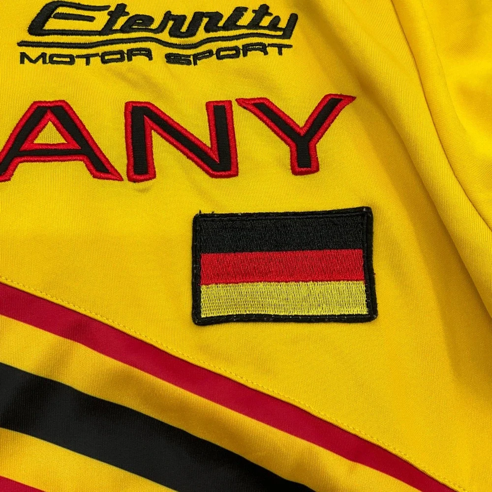 Eternity Germany Racing Track Jacket L Yellow Motorsport Blokecore Streetwear
